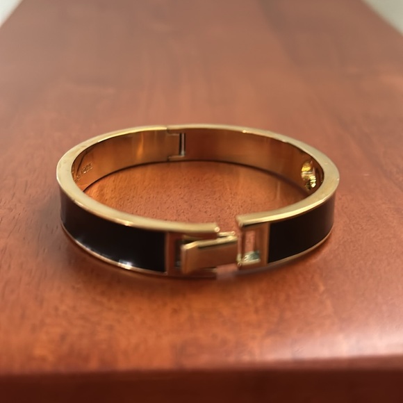 Kate Spade Bangle Bracelet - Black/Gold - NWOT - Picture 5 of 7